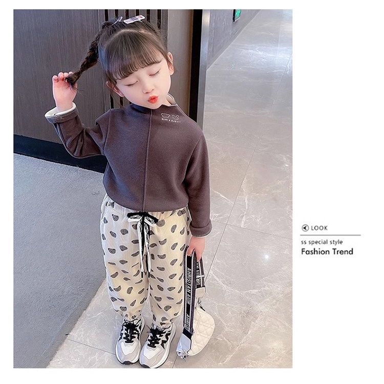 Quần Dài Dáng Rộng Cỡ Lớn 110-160cm In Họa Tiết Hoạt Hình Dễ Thương Thời Trang Thu Đông Cho Bé Trai / Gái