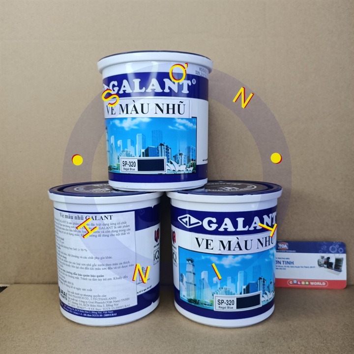 Sơn chậu cảnh kiểng Ve màu xanh dương Galant 800ml