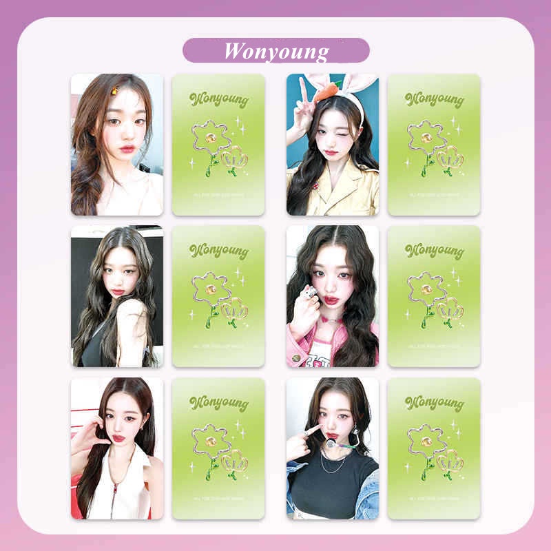 Set 6 Tấm Ảnh Hình Thành Viên I 'Ve Iamo Nhóm Nhạc rei liz leeseo wonyoung gaeul yujin