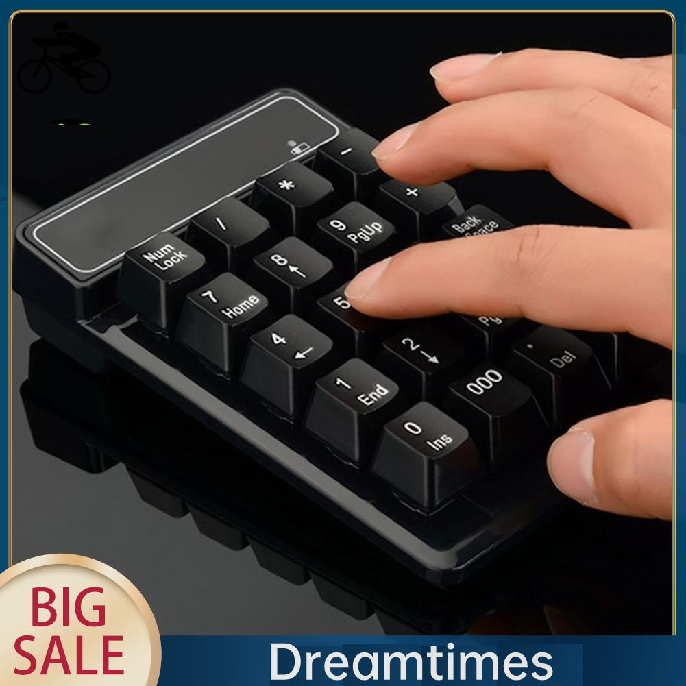 Bàn Phím Số 19 Phím Không Dây usb mini 2.4g dreamtimes1.vn Chống Nước