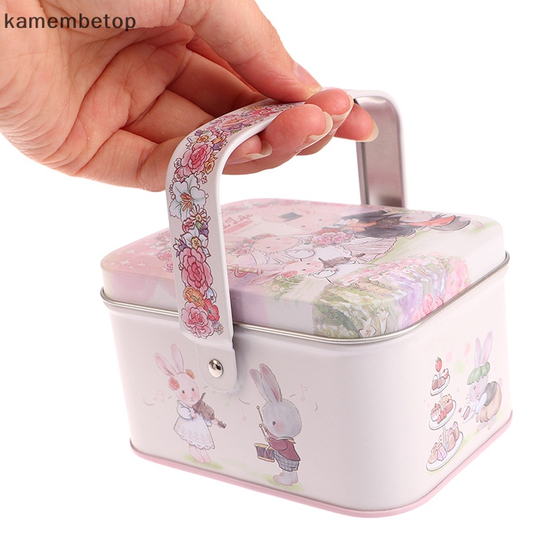 Beto 1 Hộp Thiếc Đựng Bánh Kẹo Hình Vali Thỏ Đáng Yêu
