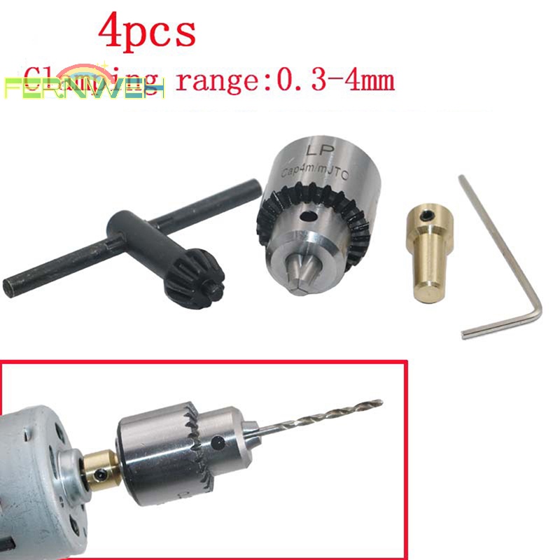 1 Bộ Mũi Khoan chuck micro 0.3-4mm Chất Lượng Cao