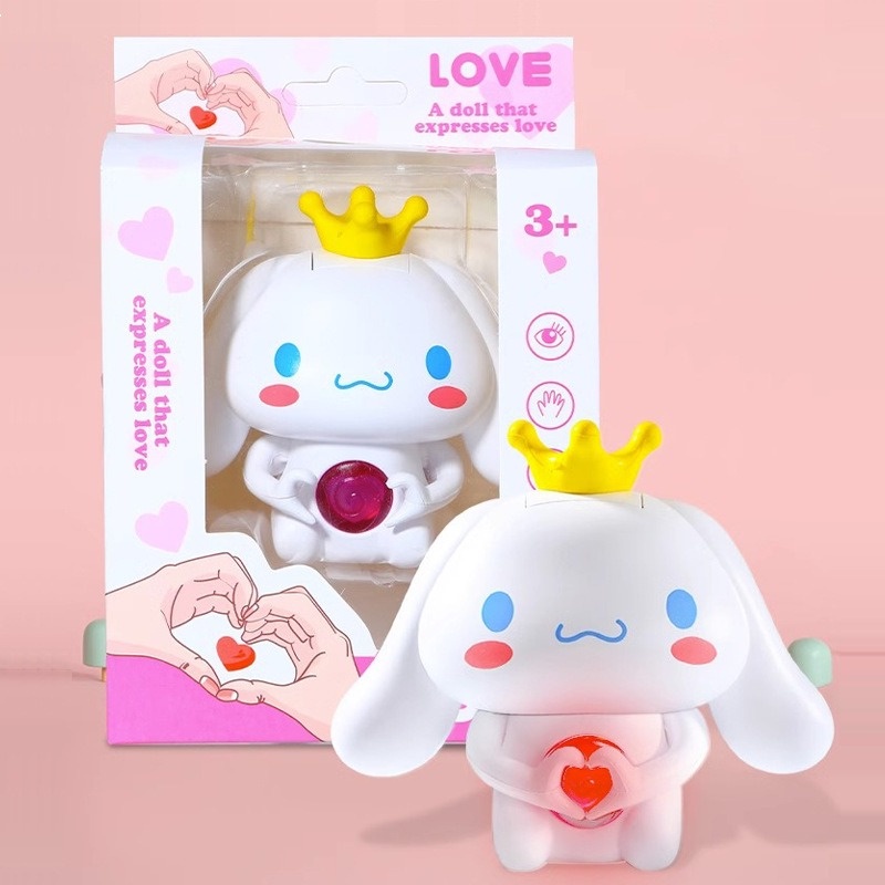 Đồ chơi phát âm thanh "I Love You" và bắn tim phát sáng,quà tặng bạn trai/gái-Cinamoroll Phiên bản có Box Cao Cấp |