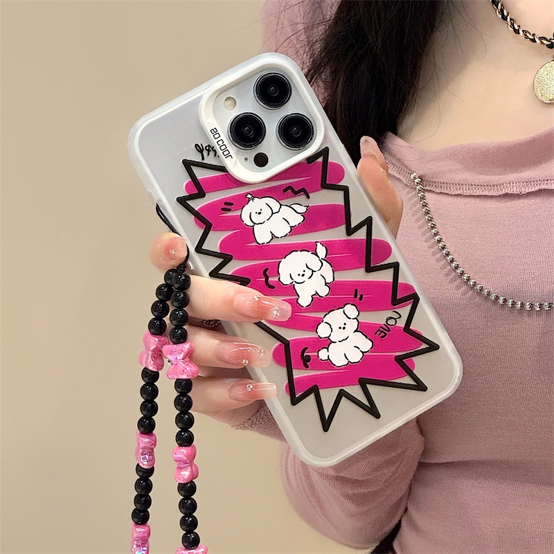 ỐP LƯNG IPHONE Ốp Điện Thoại Nhám In Hình Chú Cún Màu laser Cho iphone15 / 14promax / 13 / 12 / 11 / xr / xs / x / xsmax / 7 / 8plus