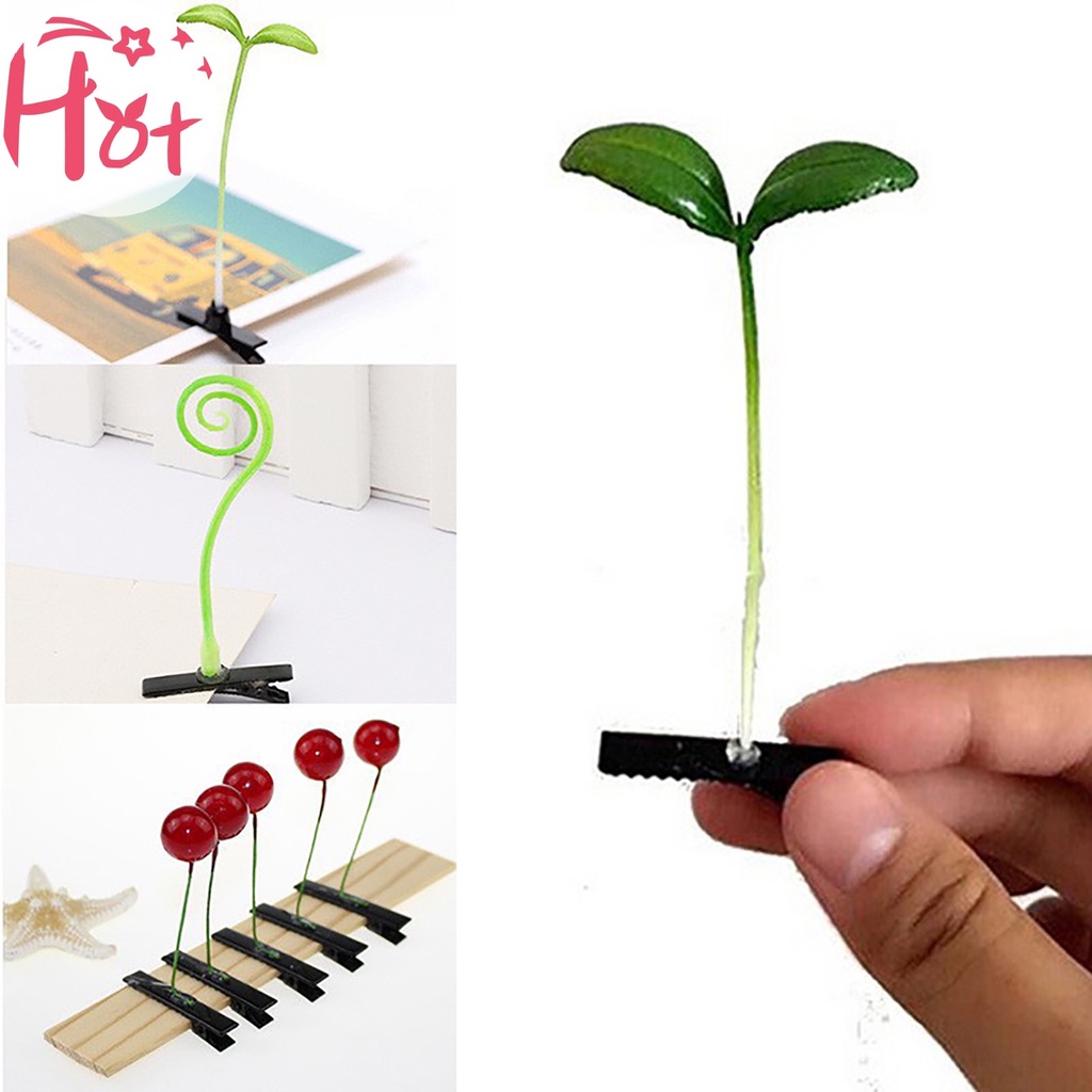 Jr Set 4 Kẹp Cỏ Hình Nấm Hoa Vui Nhộn Thời Trang unisex vn