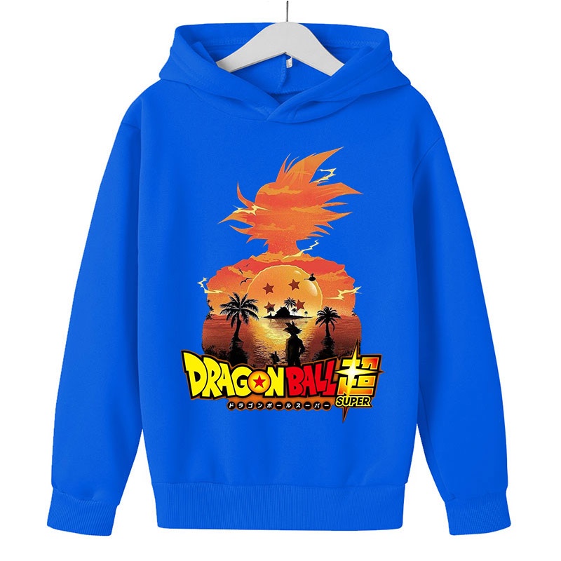 Áo hoodie In Hình goku dragon ball Thời Trang Mùa Thu Cho Bé