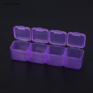 Hộp đựng hạt đá 28 ngăn trong suốt trang trí móng tay
