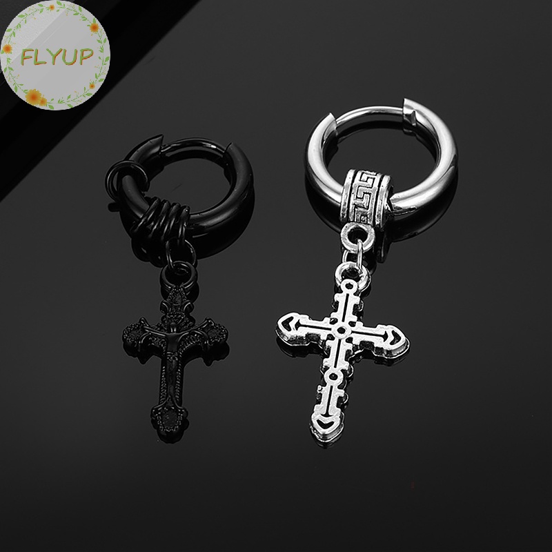 Flyup 1 Khuyên Tai Thép Không Gỉ Hình Thánh Giá Thời Trang Cho Nam Và Nữ vn