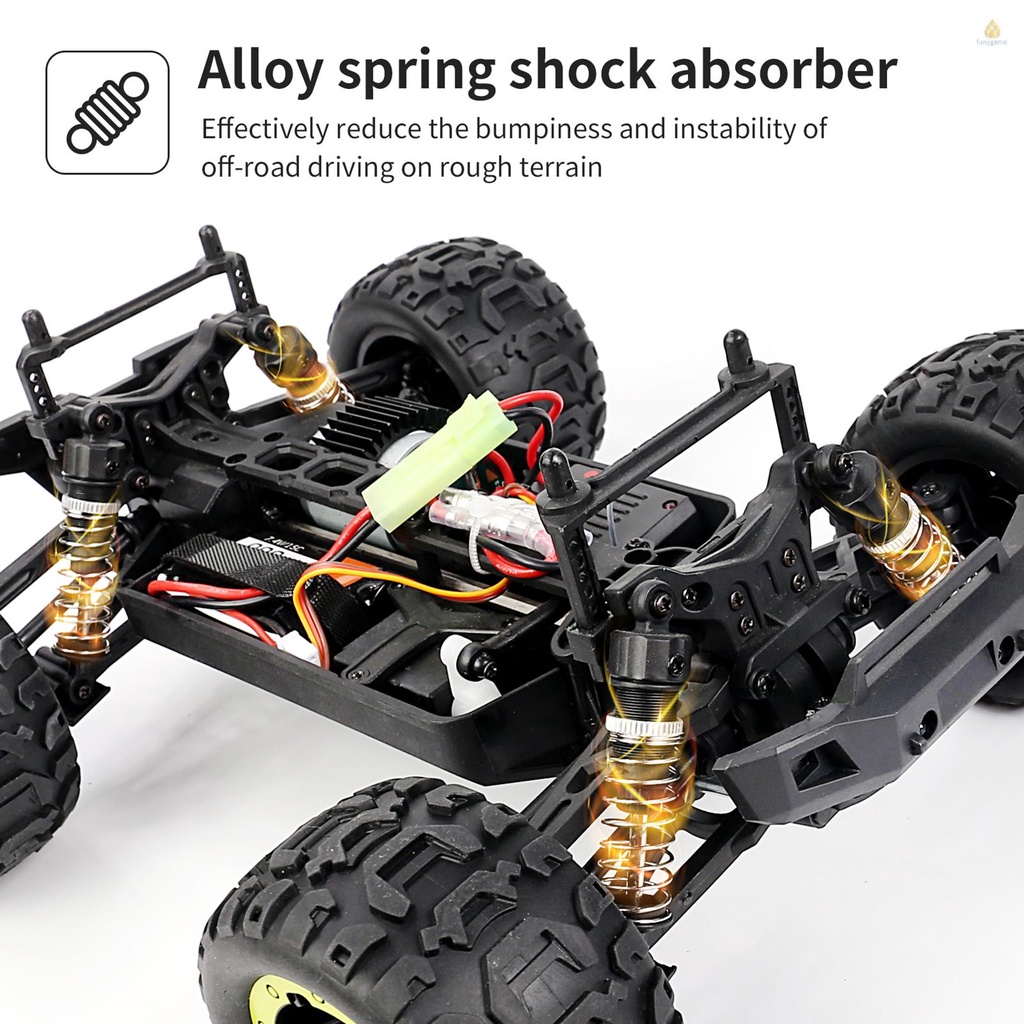 Xe Hơi Địa Hình Điều Khiển Từ Xa Tốc Độ Cao 40km / h 1 / 16 2.4ghz 4wd