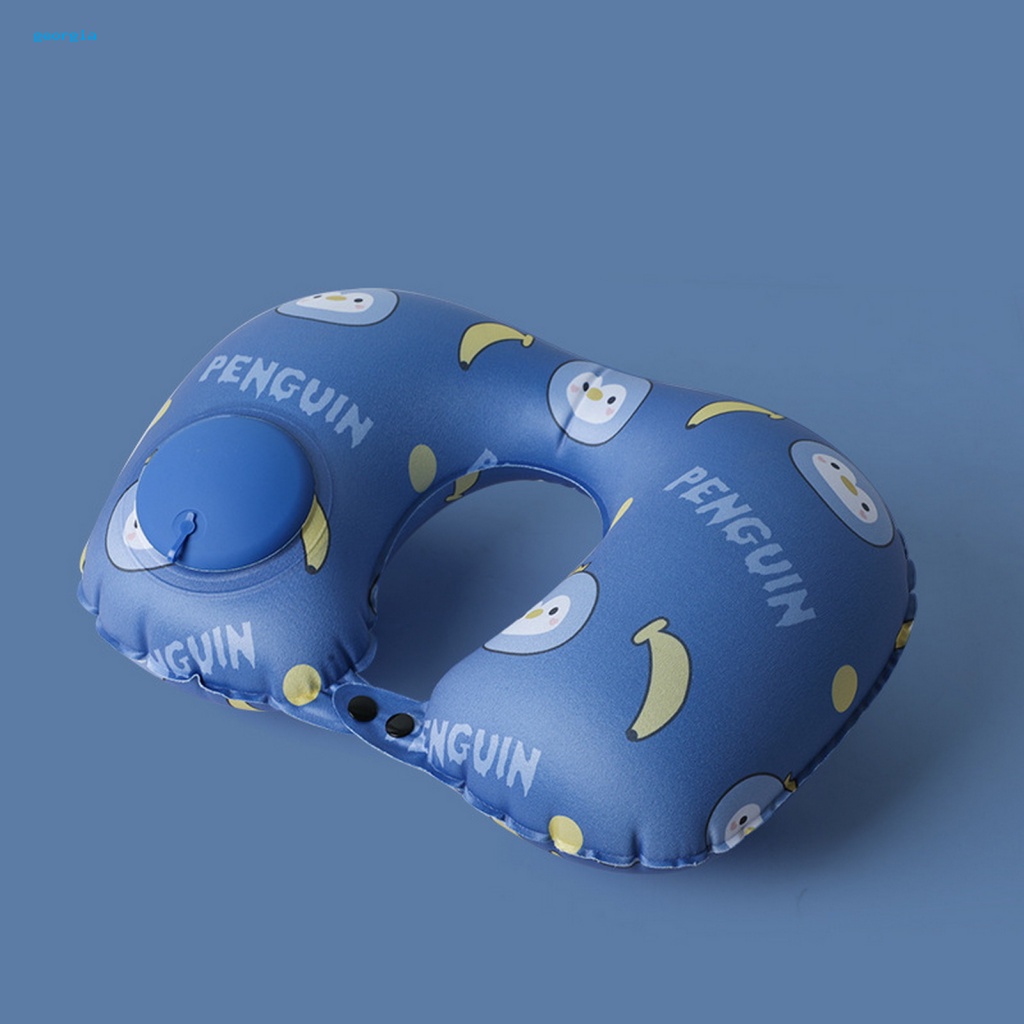 Georgia] Gối Kê Cổ Chữ u Thoải Mái Khi Đi Du Lịch / Tàu Lửa / Máy Bay Hoạt Hình