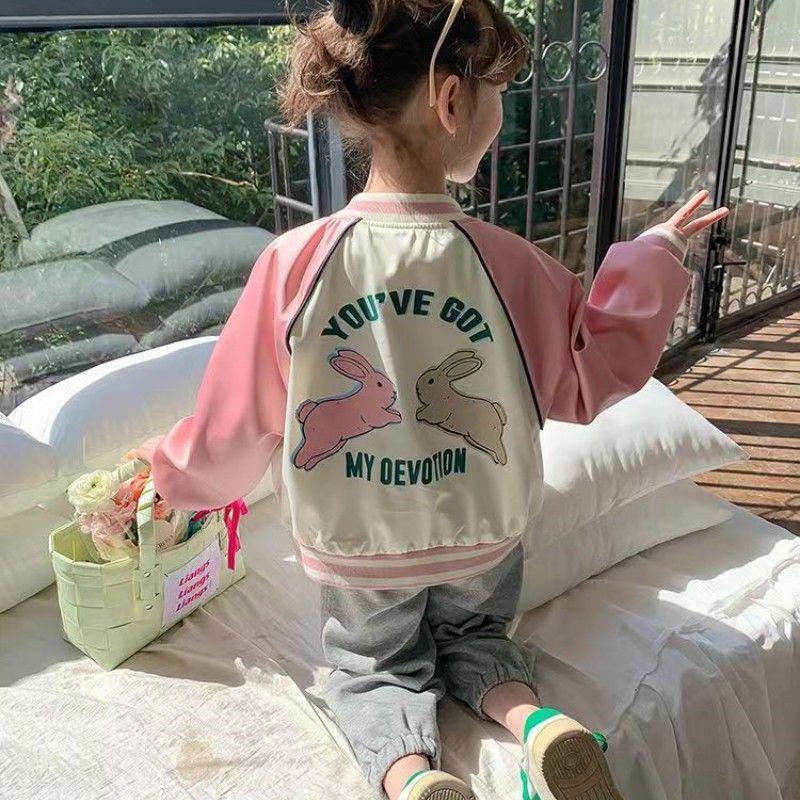 Áo Khoác Bóng Chày Thời Trang Mới 2023 Dành Cho Bé Gái