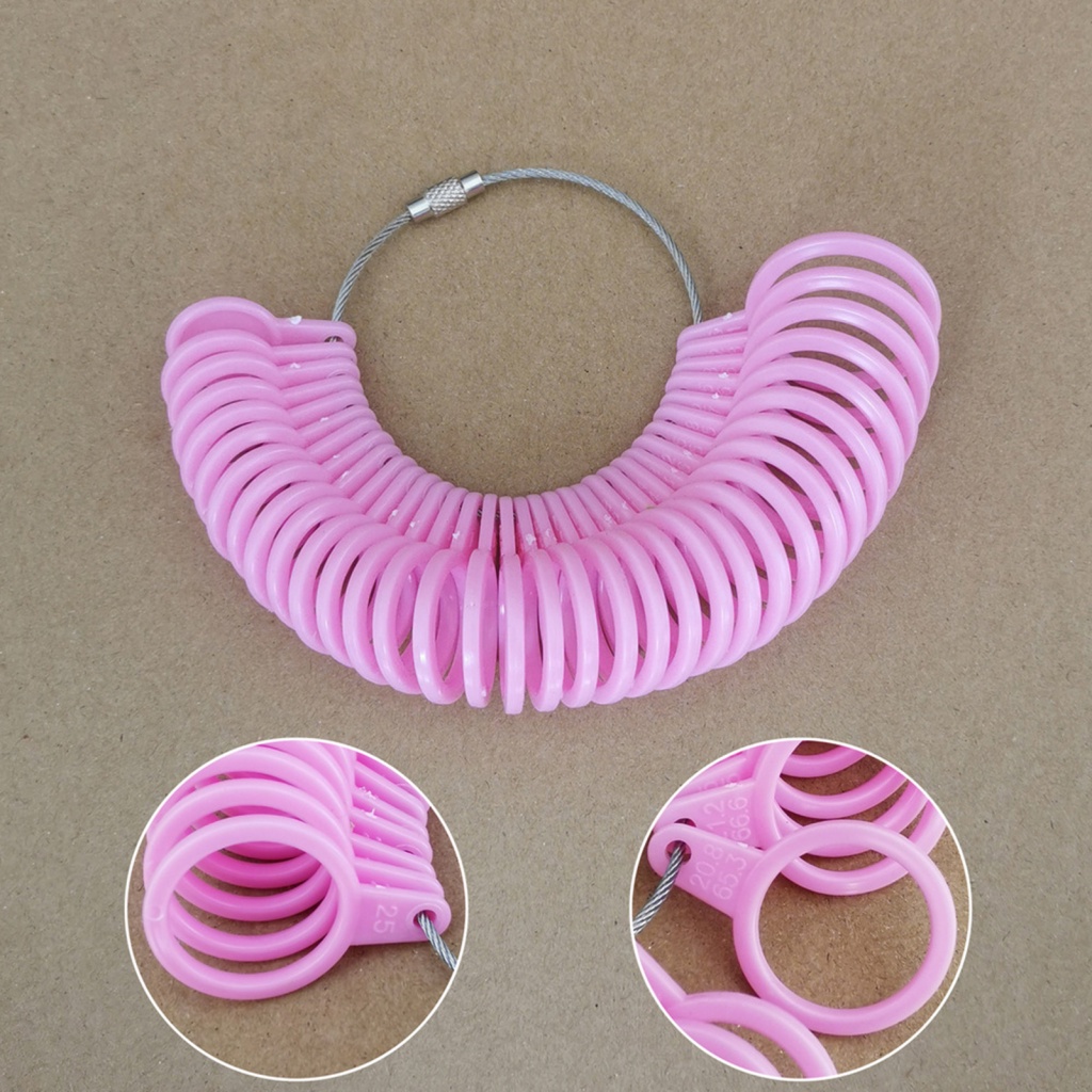 Bộ 2 Dụng Cụ Đo Kích Thước Ngón Tay Tháo Rời Được Chuyên Nghiệp hk Dùng Để Làm Trang Sức diy