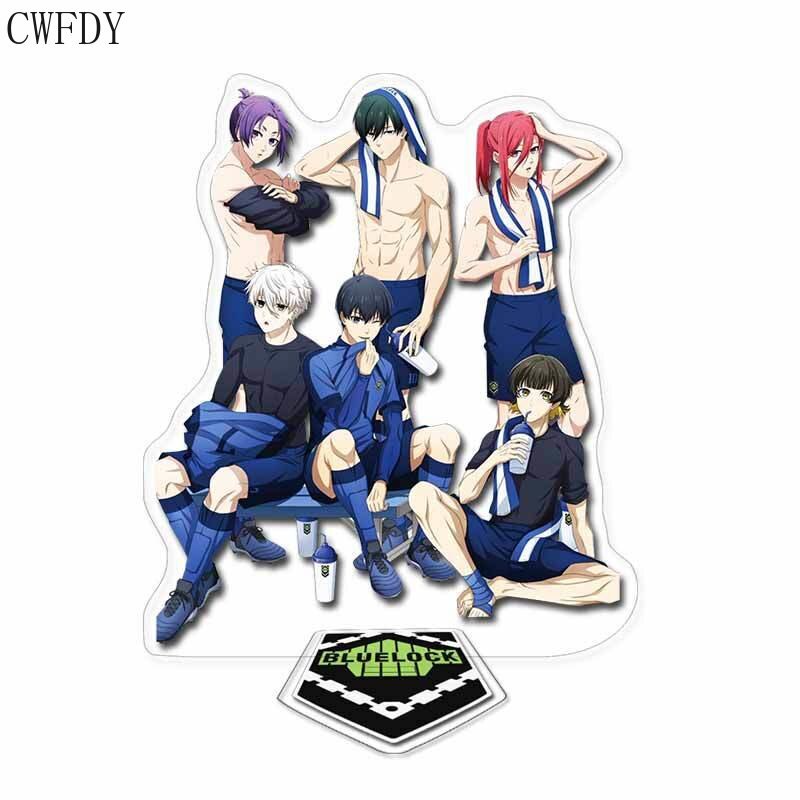 Mô hình Standee Anime BLUE LOCK Acrylic Stand Isagi Yoichi 2 mặt trong suốt Trang Trí để bàn 15cm