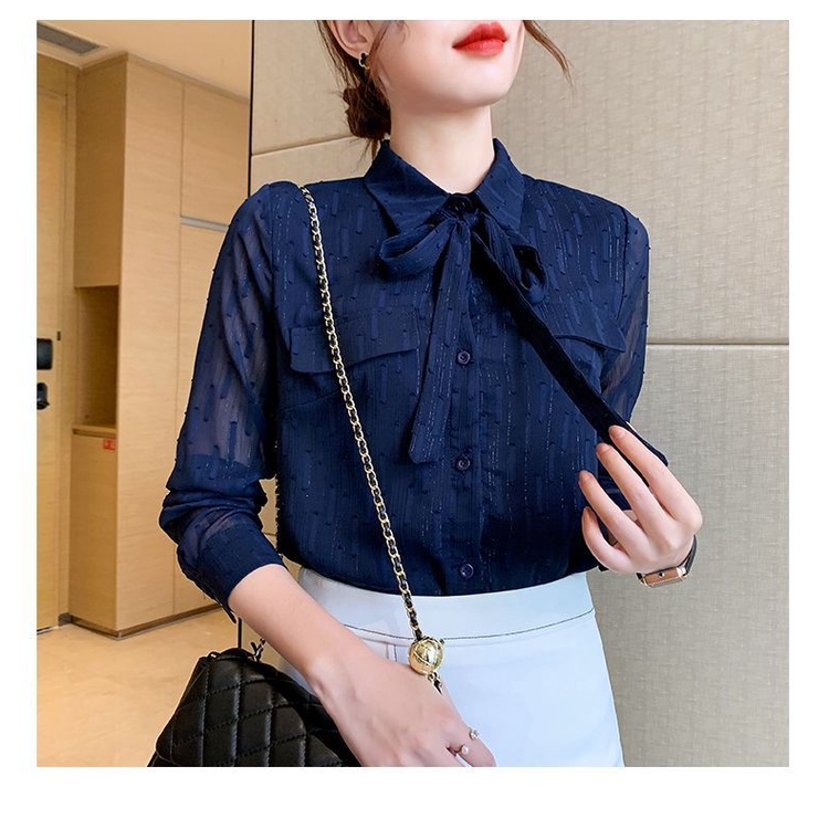 Áo Sơ Mi chiffon Tay Dài Thời Trang Mùa Thu Cho Nữ