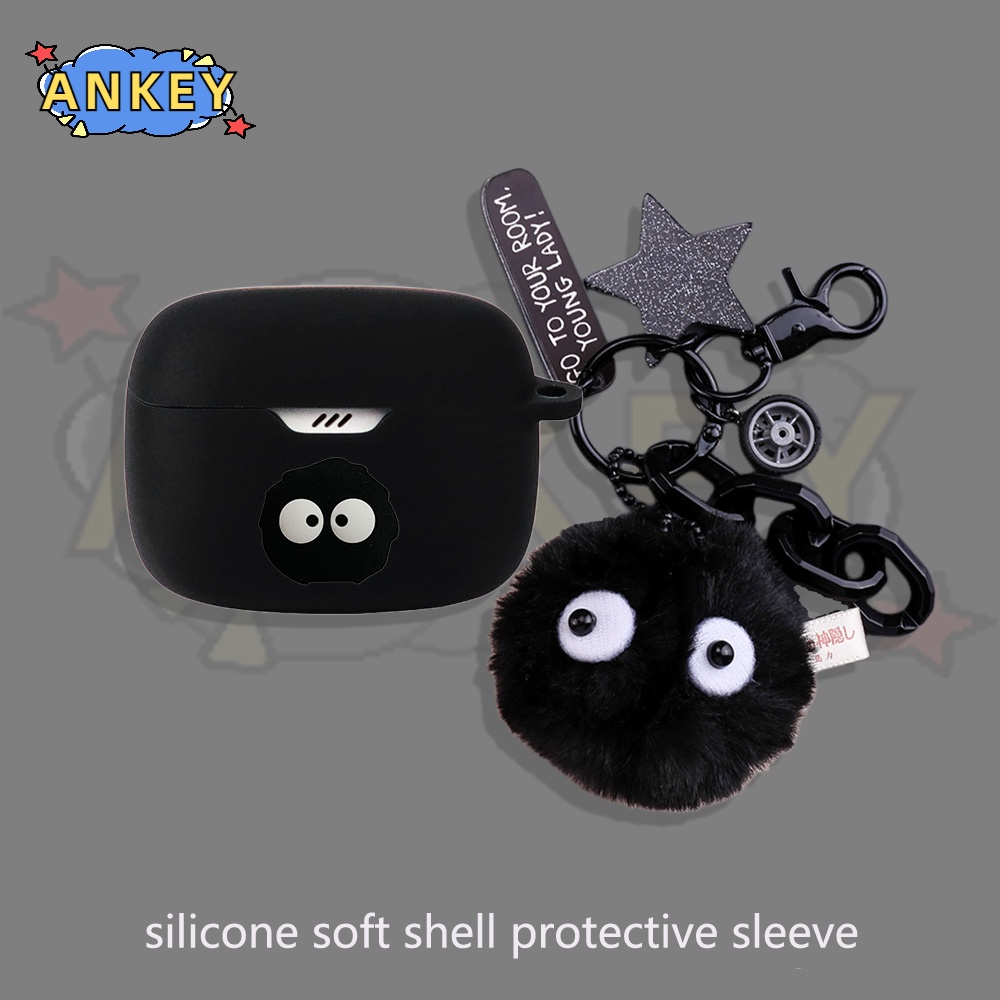 Case For Edifier TWS1 Pro 2 W220T W240TN Earphone Silicone Case Cute Coal Earbuds Waterproof Shockproof Soft Protective Headphone Cover Headset Skin with Hook