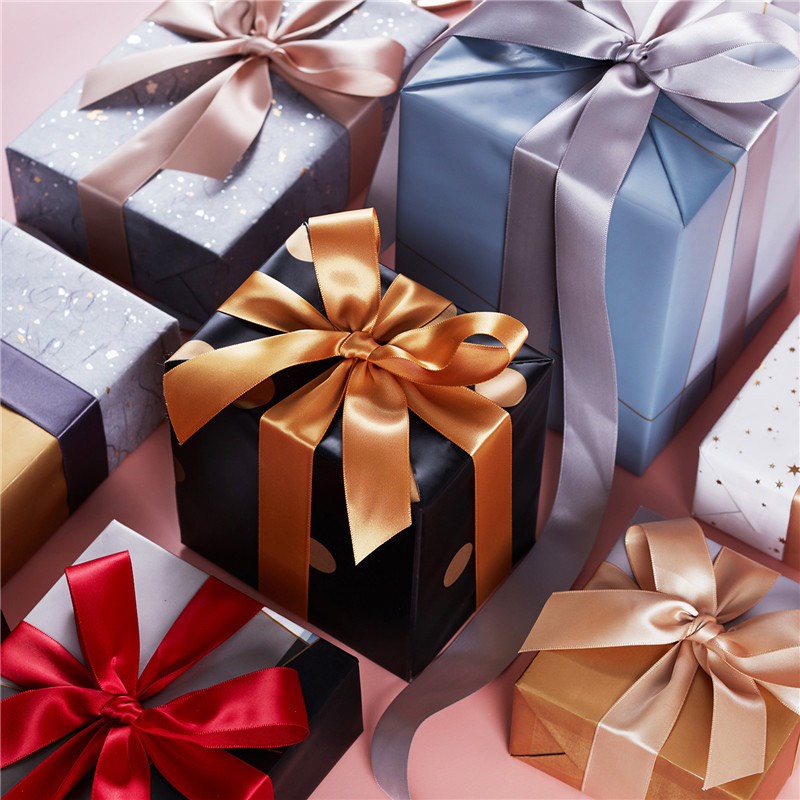 Cuộn Ruy Băng Lụa Trơn Bản Rộng 2cm