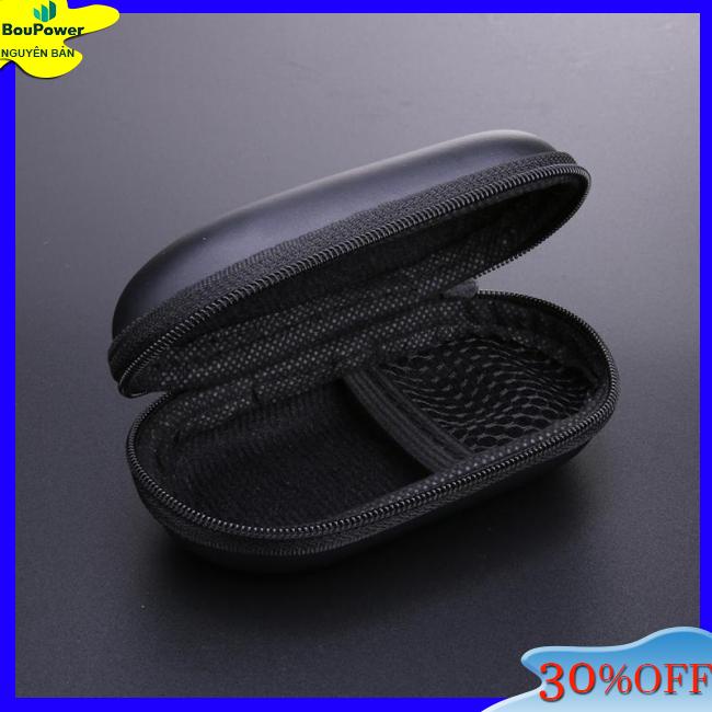 Túi Đựng Tai Nghe / Dây Cáp Đa Năng Hình oval Có Khóa Kéo Tiện Dụng Thẻ