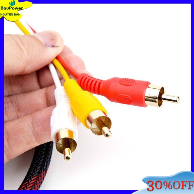 Boupower Cáp Chuyển Đổi hdmi Sang 3Rca Cho hdtv
