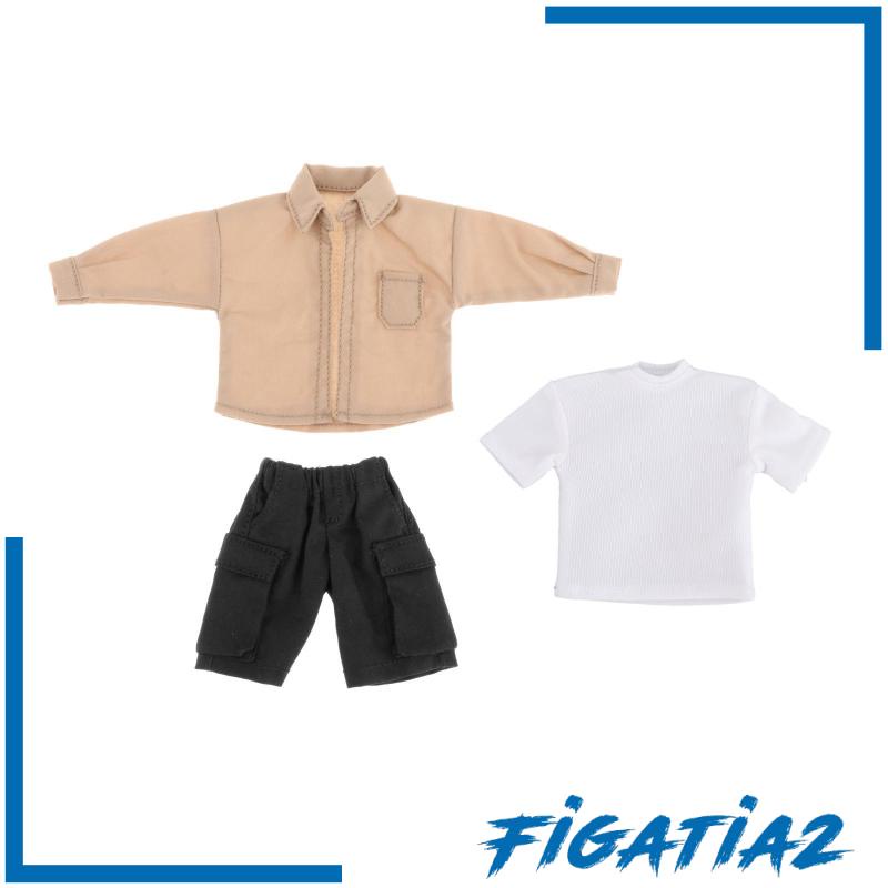 Bộ Áo Thun + Quần Dài mini Siêu Bền Cho Búp Bê 6 "Tỷ Lệ 1: 12