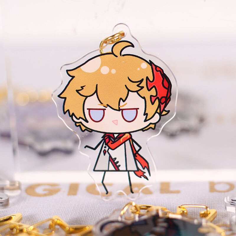 Mô hình Standee Matchstick Men Genshin Impact Anime Keychain Women Kamisato Ayato Arataki Itto Key Chain Man Acrylic