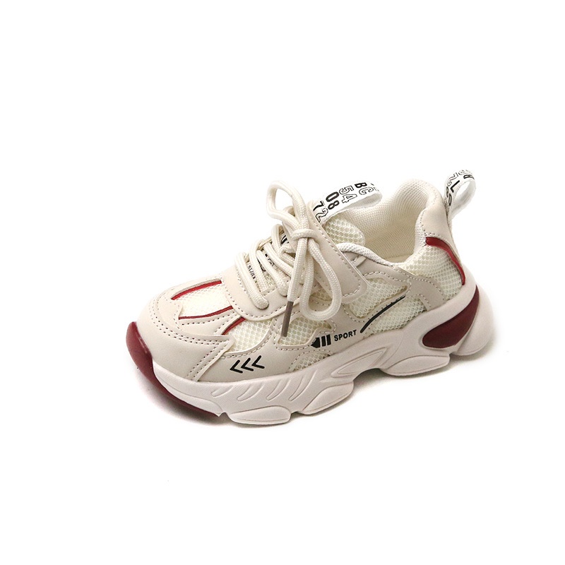 Giày Thể Thao Phối Lưới Thoáng Khí Đế Mềm Thời Trang Xuân Hè 2023 Cho Bé