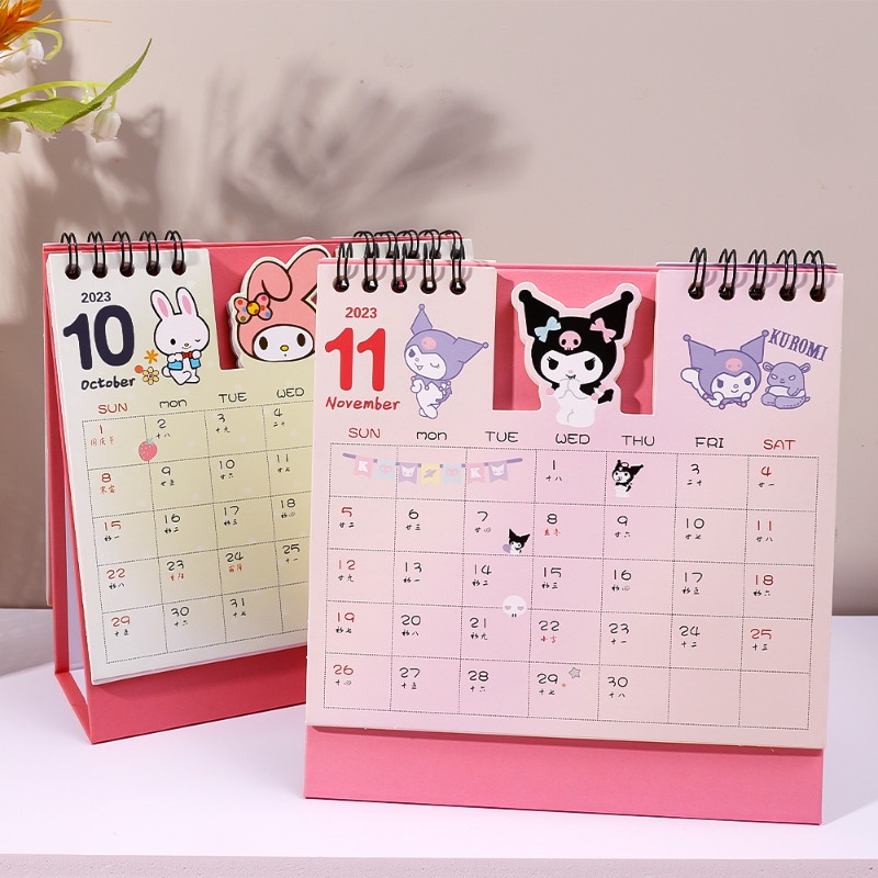 Lịch Để Bàn mini 2023-2024 In Họa Tiết anime Dành Cho Học Sinh / Văn Phòng