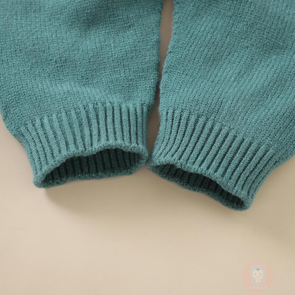 Laa6-áo Liền Quần Hai Dây Dệt Kim Màu Trơn Cho Bé Gái