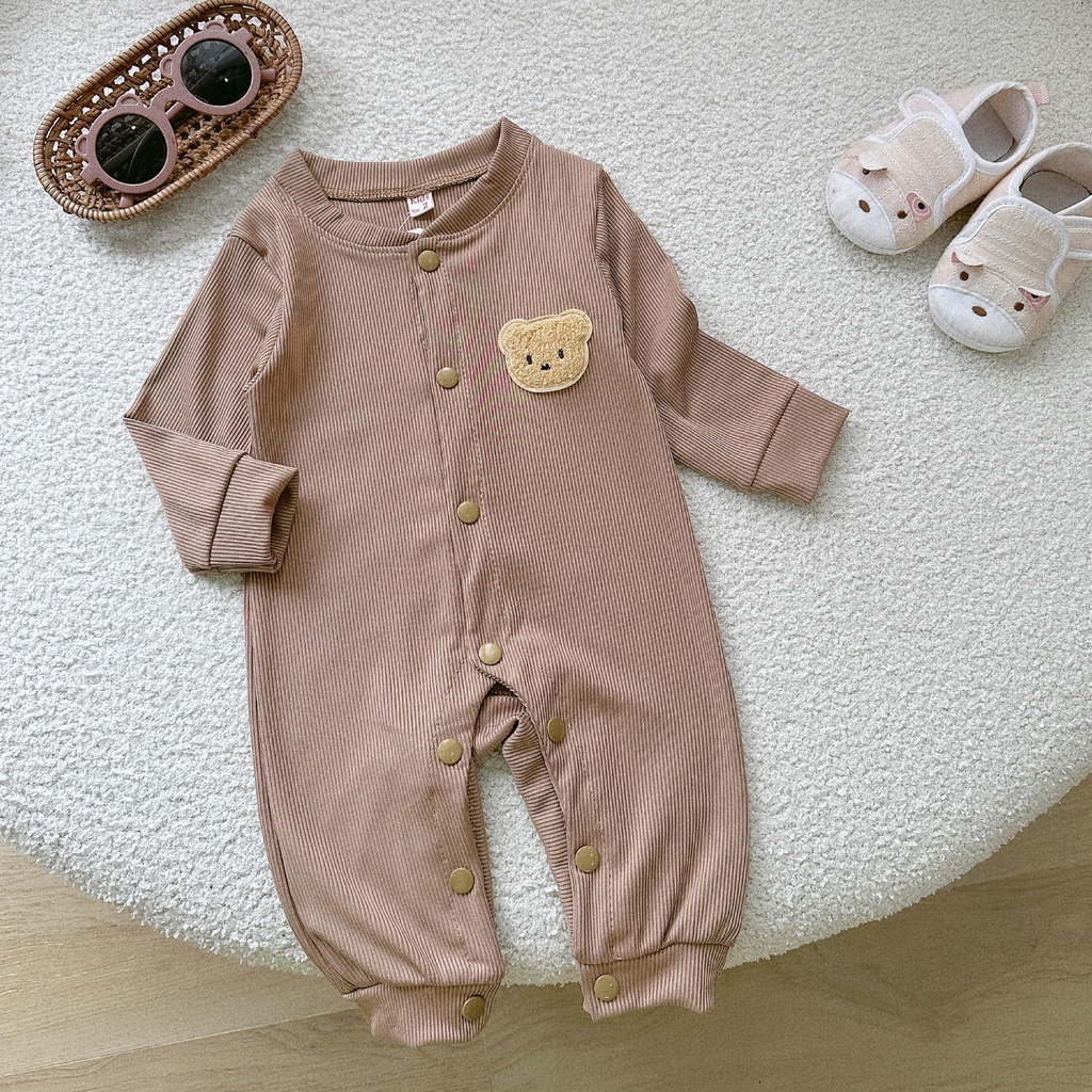 Quần áo trẻ em bộ body dài tay bodysuit áo liền quần bộ đồ liền thân Babyshop88 cho bé trai bé gái M6.9.23-01