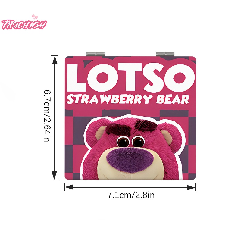 Gương Trang Điểm Gấp Gọn Cầm Tay Hình Gấu / Dâu Tây Dễ Thương Nhỏ Gọn Dành Cho Nữ Sinh