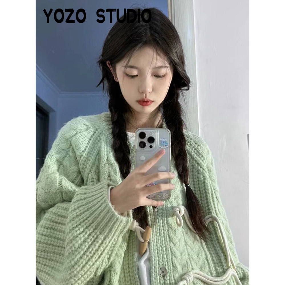 RUICHE Áo Len áo khoác cardigan áo cardigan Thời trang hàn quốc WMY2390654 37Z230911