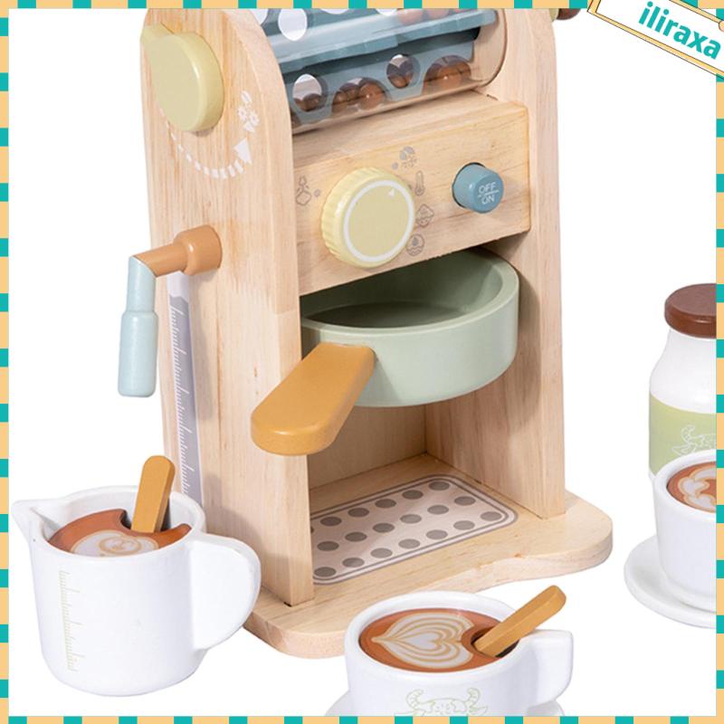 Bộ Đồ Chơi Máy Pha Cà Phê Bằng Gỗ Dành Cho Trẻ Em