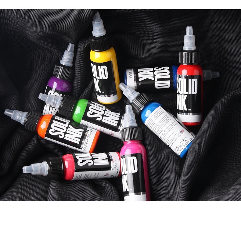 Lọ Mực Xăm Hình Chuyên Nghiệp Màu Vàng Kim Nhập Khẩu