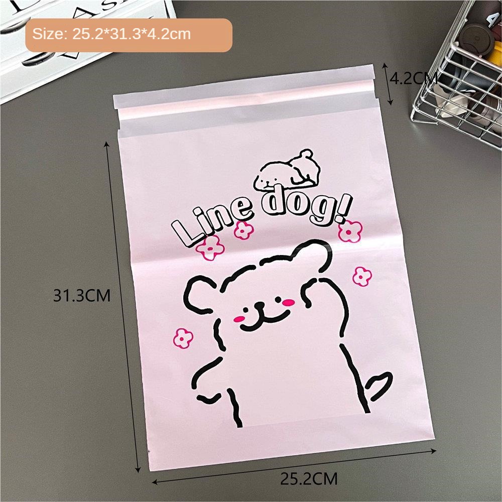 Ins Chú Chó Con Cao Cấp Dễ Thương Túi Chuyển Phát Nhanh Thẻ Máy Bay Hộp Đóng Gói Túi Dày Chống Thấm Nước Chuyển Phát Nhanh Túi