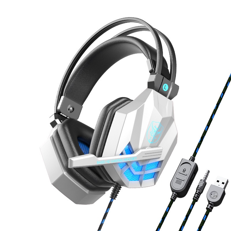 Sy850 Tai Nghe Chơi Game Phát Quang Chống Ồn Có Mic Dành Cho Điện Thoại Thông Minh / pc