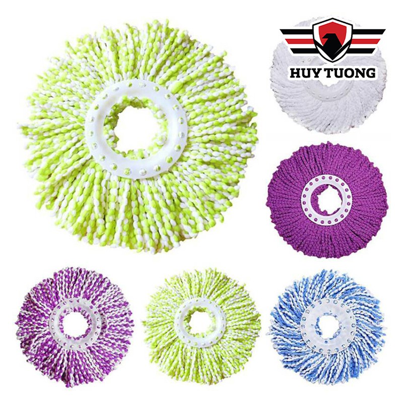 Bông lau nhà 360 độ thay thế, Bông lau nhà tròn 360 độ tiện dụng, lau sạch mọi ngóc ngách - Huy Tưởng
