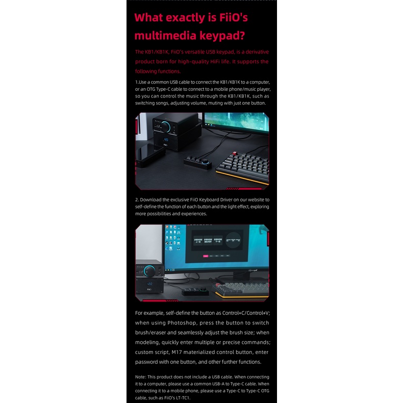 Bàn Phím Cơ fiio kb1 / kb1k / kb1k Chuyên Dụng Chất Lượng
