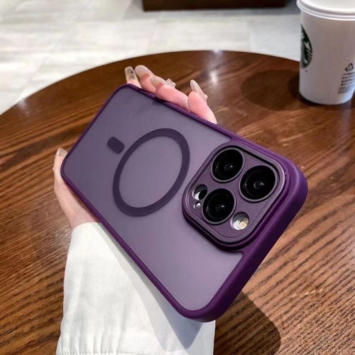 Ốp Điện Thoại Từ Tính Bảo Vệ Ống Kính Máy Ảnh Cho iphone 15 14 13 12 pro max plus Juncong2023