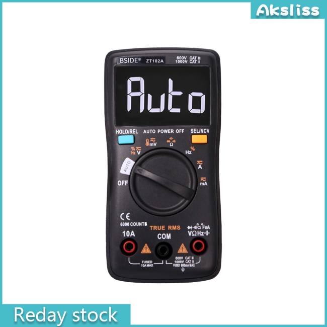 Aks Đồng Hồ Đo Vạn Năng Kỹ Thuật Số bside zt102a ebtn lcd trms ac / dc Chuyên Dụng