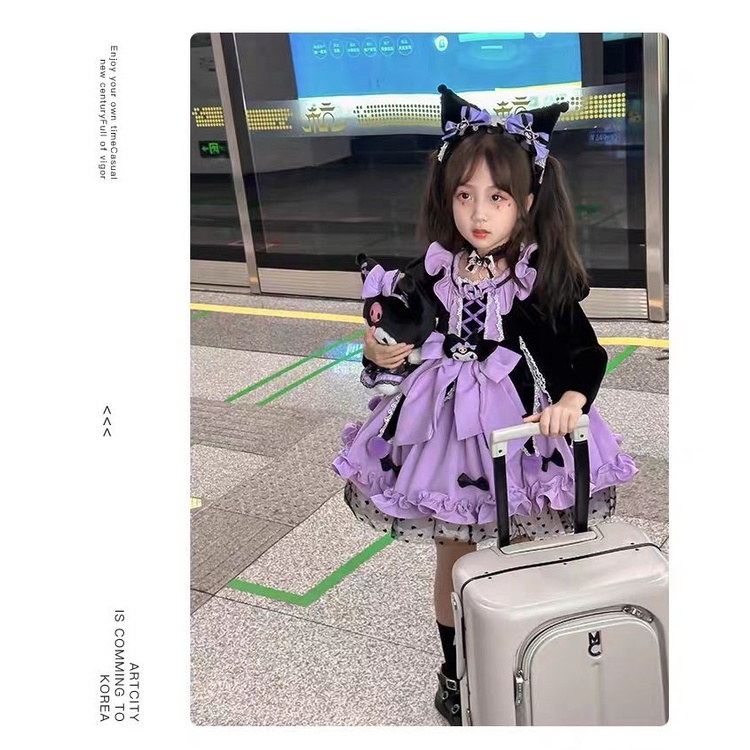 Đầm Công Chúa lolita Phong Cách Phương Tây Mẫu Mới 2023 Cho Bé Gái