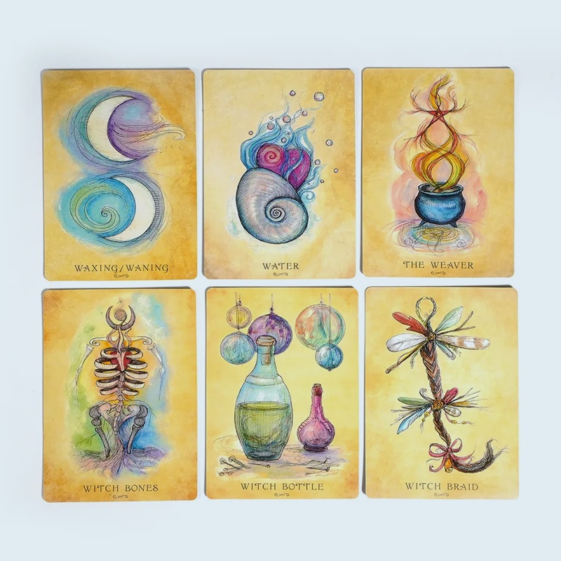 11*6.5cm Anatomy of A Witch Oracle Stunning 48-card Oracle