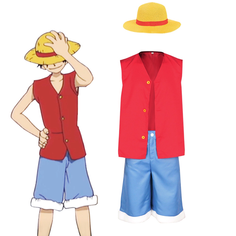 Trang Phục Hóa Trang Nhân Vật luffy Trong Phim Hoạt Hình one piece