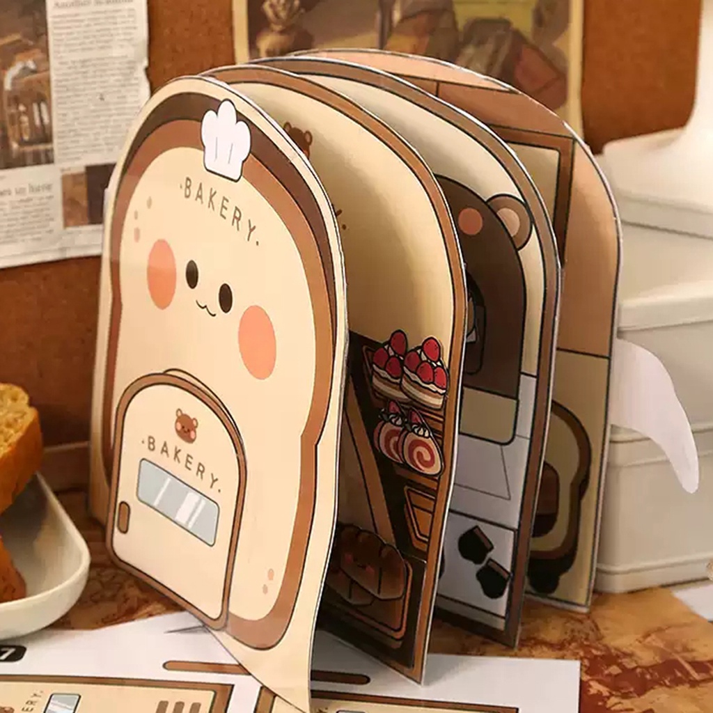 Đồ Chơi Sách Nén Tạo Hình Bánh Waffle Phát Nhạc Dễ Thương DIY