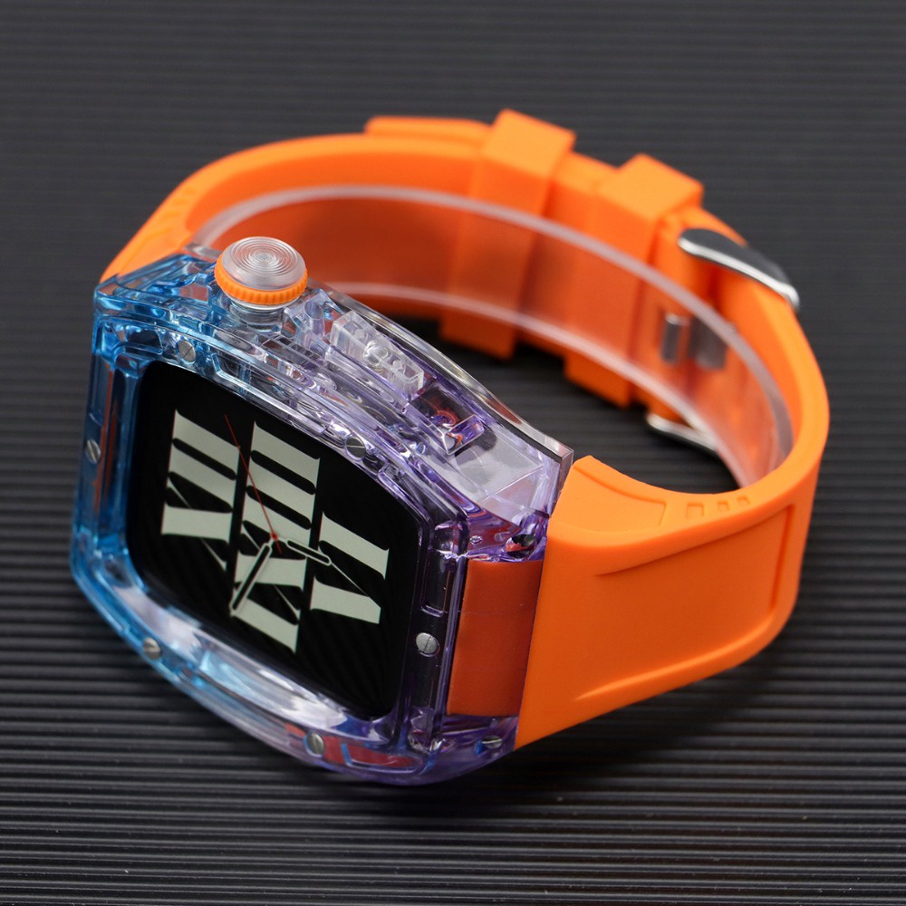 Dây Đeo silicone Màu gradient Cho Đồng Hồ Thông Minh apple watch 8 7 6 5 4 se ultra 49mm iwatch 45mm 44mm