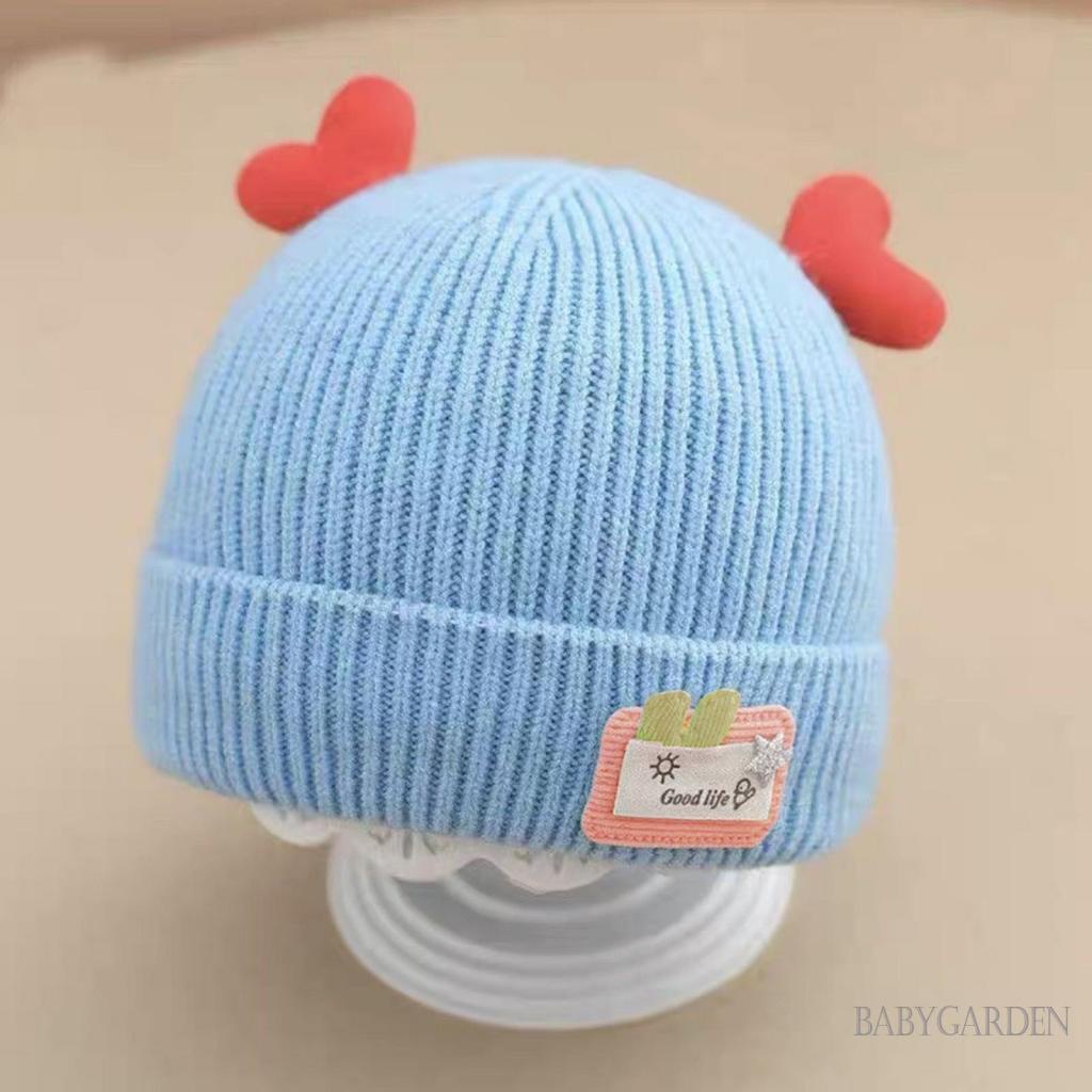 Mũ beanie Dệt Kim Hình Sừng Hươu Cho Bé