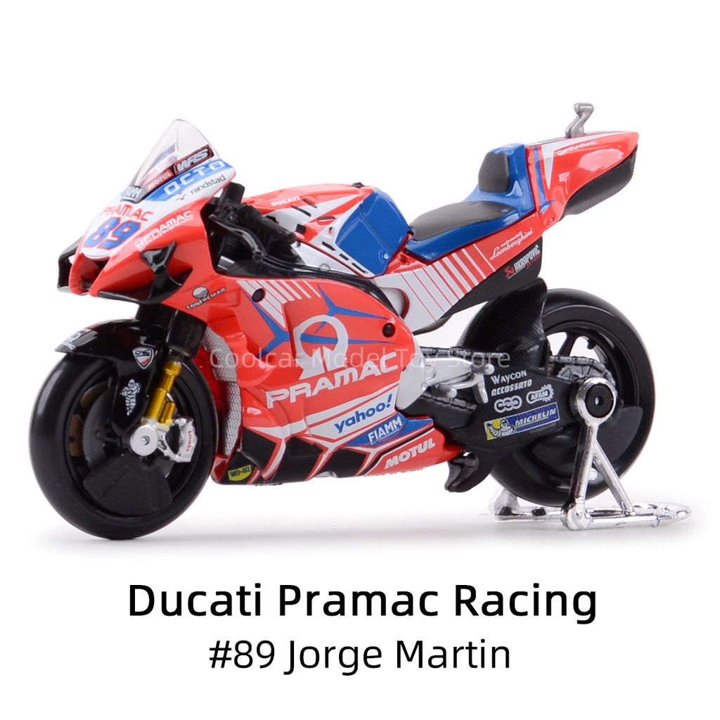 Mô Hình Xe Mô Tô Maisto 1: 18 2021 GP Racing Yamaha Cá Tính tặng ô tô
