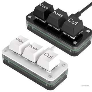 Lucky Bàn Phím mini macropad 3 Phím Có Thể Tùy Chỉnh Công Tắc Đèn Chiếu Sáng Cho e-sports