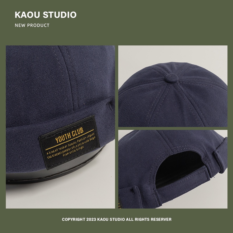 Mũ nón Miki kiểu thủy thủ không vành nametag chữ Youth phong cách đường phố mới