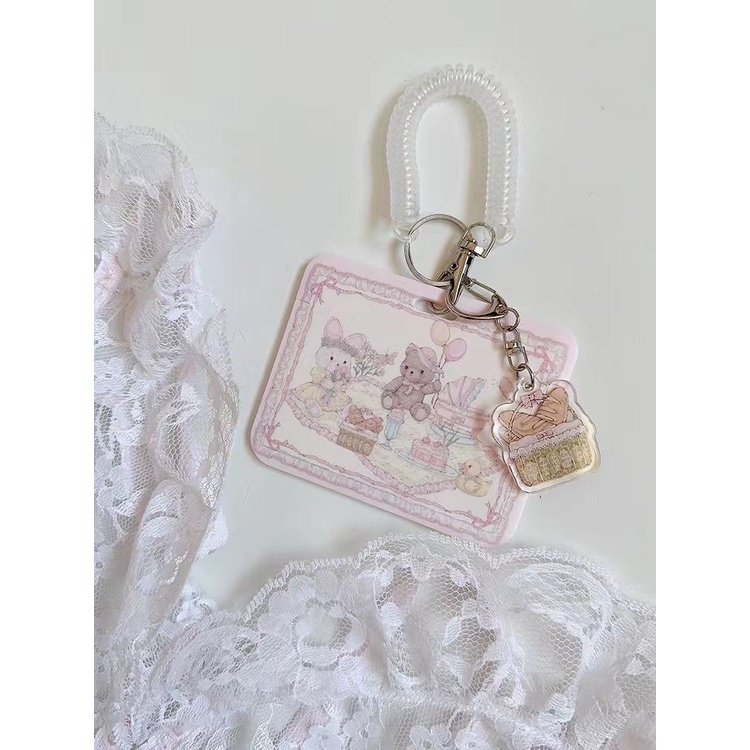 Girldream Ví Đựng Thẻ id / Thẻ id Đi Dã Ngoại Mùa Xuân Hình Thỏ Và Gấu Có Móc Khóa Cho Học Sinh Giá Đỡ