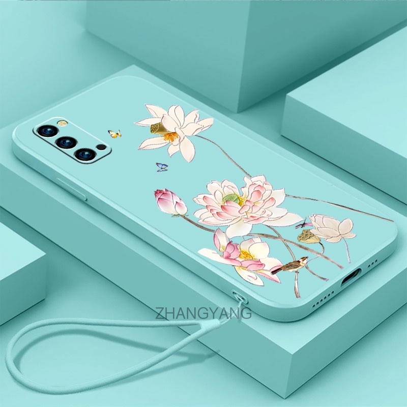 ốp lưng oppo reno 4 reno 4 pro reno 5 reno 5k Ốp Điện Thoại tpu Viền Thẳng Chống Rơi Thời Trang Và Xinh Xắn Kèm Dây Đeo Cho oppo reno 4 reno 4 pro reno 5 reno 5k