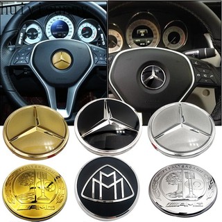 Logo Trang Trí Vô Lăng Xe Hơi mercedes benz a-class e-class c-class s450 glc200l e300